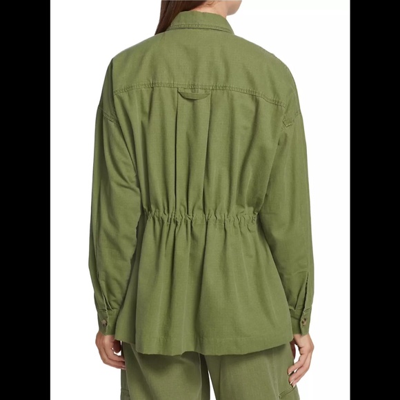 NWOT ATM Anthony Thomas Melillo Ripstop Cotton Cargo Field Jacket Green Size M/L - Picture 4 of 15